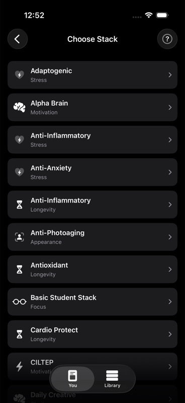 Experiment stack picker